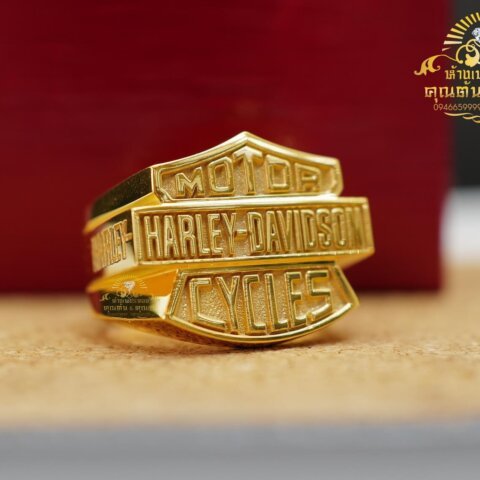 แหวนทอง 90% ของ Biker สุดเท่ห์ Harley-Davidson