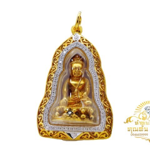 พระกริ่ง กรอบฉลุลาย ล้อมเพชร